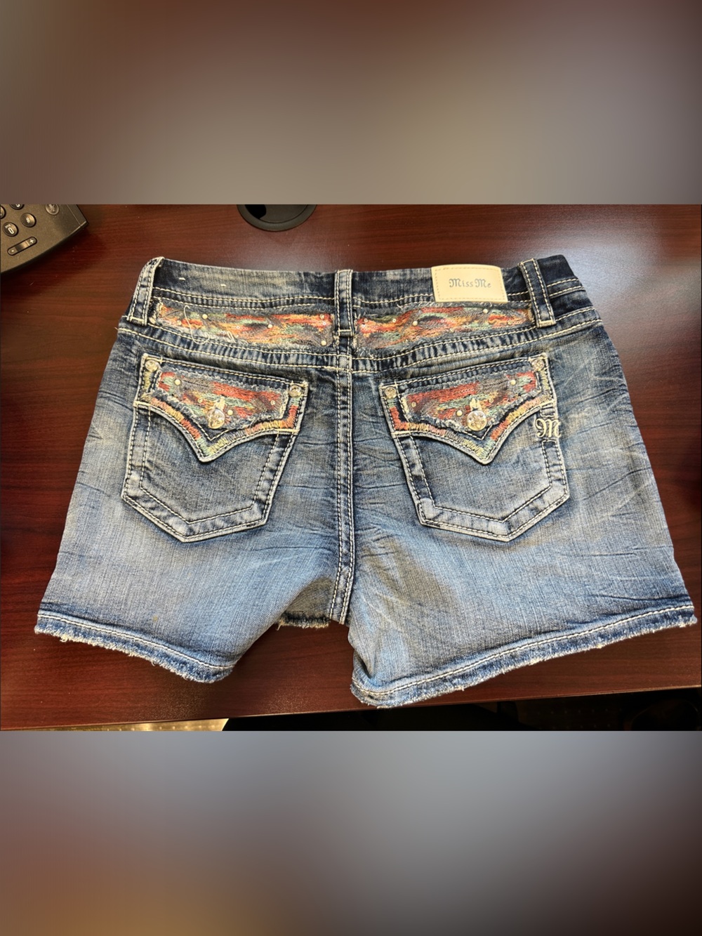 Miss Me Blue Denim Jean Shorts